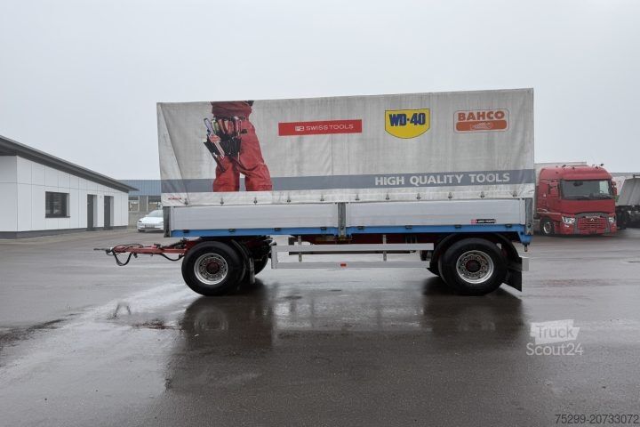 Open aanhangwagen met zeil S-ZAZ-9/18D Plane / Swiss-Vehicle