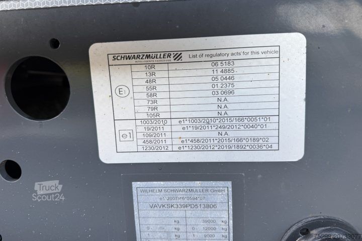 Semiremorcă basculantă Schwarzmüller K-Serie 27m³ / Swiss-Vehicle
