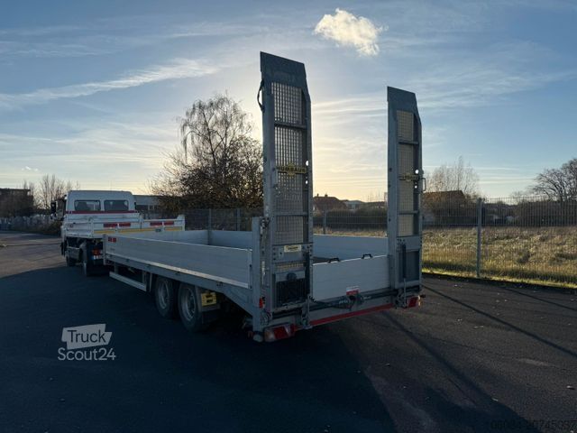 Ρυμουλκούμενο χαμηλού φορτίου HUMBAUR HBT 116225 BS Schräg 9 Tonnen Nutzlast Rampen