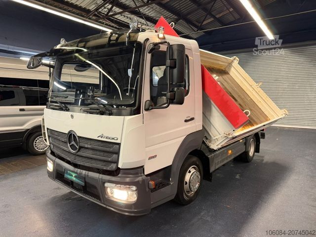 Furgão basculante MERCEDES-BENZ Atego 818 Meiller 3 Seiten Kipper 2xAHK Kipphydr