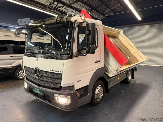Carrinha basculante trilateral MERCEDES-BENZ Atego 818 Meiller 3 Seiten Kipper 2xAHK Kipphydr