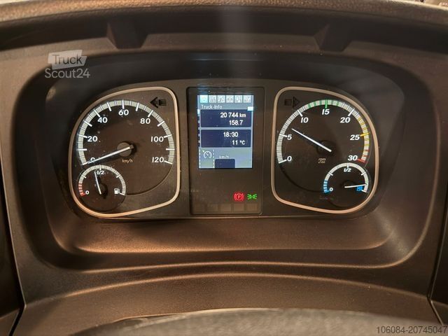 Carrinha basculante trilateral MERCEDES-BENZ Atego 818 Meiller 3 Seiten Kipper 2xAHK Kipphydr