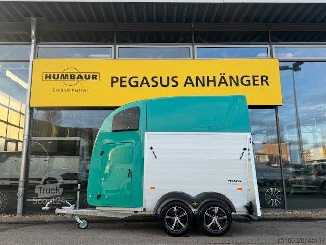 Horse transport trailer HUMBAUR Pegasus 2 Pferdeanhänger 2,4t Neu ALU DS-Klappe