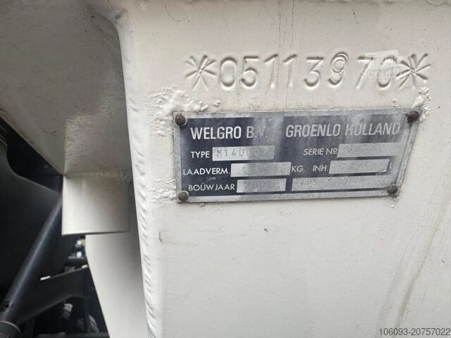 Silos DAF CF 85.340 3 ass bulkwagen Welgro compressor