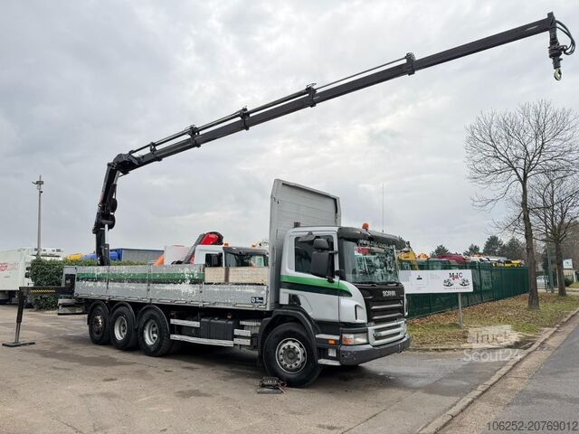 Camião-grua Scania P380 8x4 TRIDEM BAUSTOFF + KRAN HIAB 166 ES-5 H...