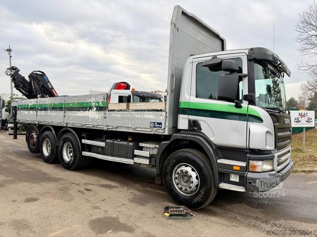 Camião-grua Scania P380 8x4 TRIDEM BAUSTOFF + KRAN HIAB 166 ES-5 H...