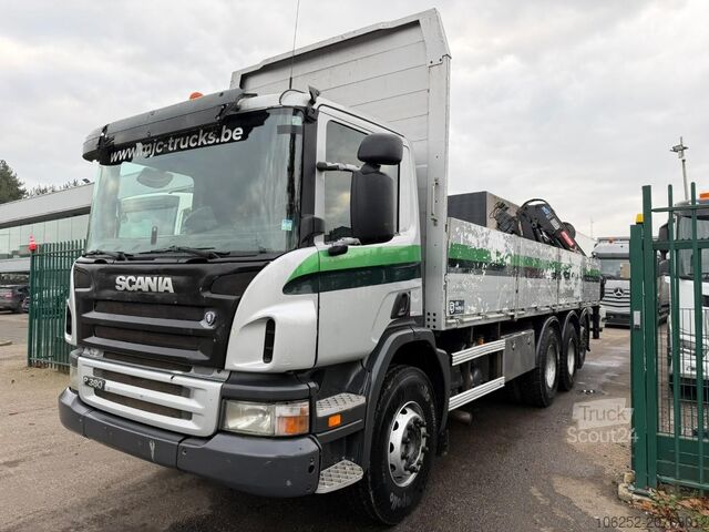 Camião-grua Scania P380 8x4 TRIDEM BAUSTOFF + KRAN HIAB 166 ES-5 H...