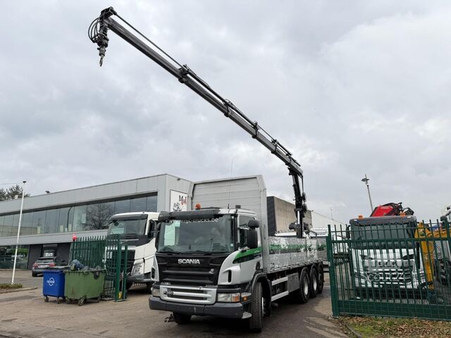 Camião-grua Scania P380 8x4 TRIDEM BAUSTOFF + KRAN HIAB 166 ES-5 H...