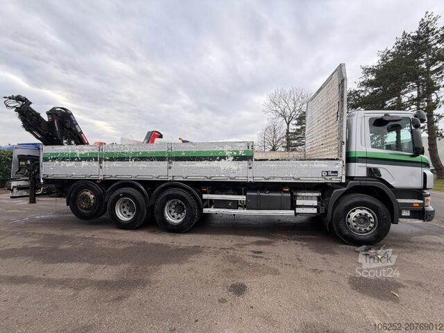 Camião-grua Scania P380 8x4 TRIDEM BAUSTOFF + KRAN HIAB 166 ES-5 H...