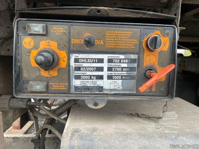 Bâché à rideaux latéraux Happy Trailer OR 35-220 Citytrailer / 11.60 M / 2T D`Hollandi...