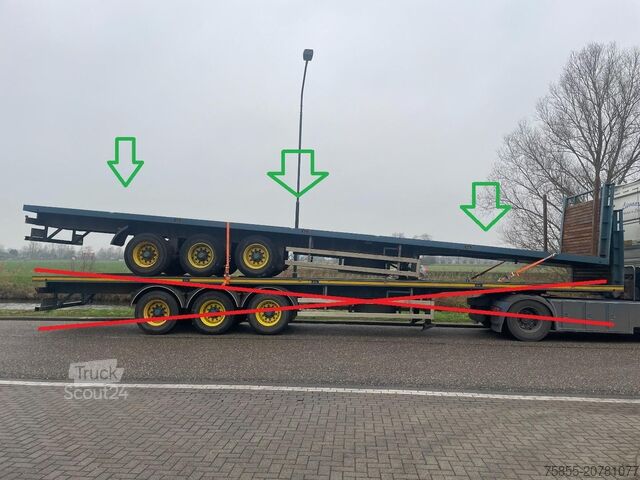 Platte bak Haan OPL45 Heavy Duty (45Ton) / Rungen-Potholes /BPW...