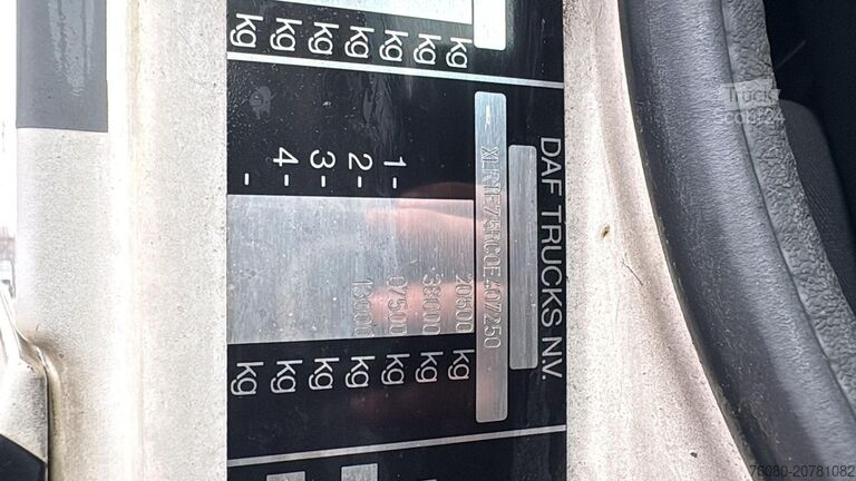 Châssis cabine DAF 75 ATI 300 (EURO 2 / MANUAL PUMP / POMPE MANUEL...