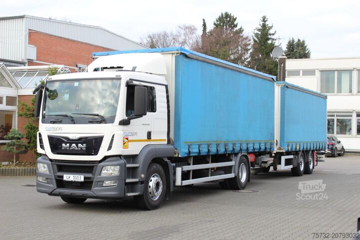 Camion plateau avec bâche MAN TGS 18.440 Plane Zug Schlafplatz AHK Retarder