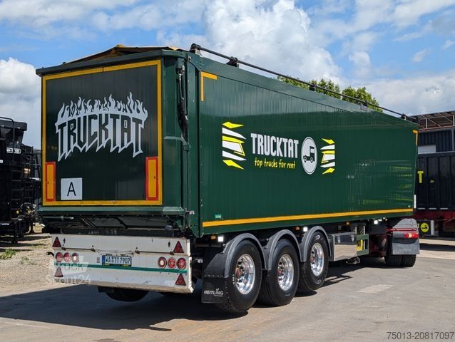 Semi-remorque à plancher roulant Heitling HEITLING Push-Trailer 55 cbm, 2x Liftachse