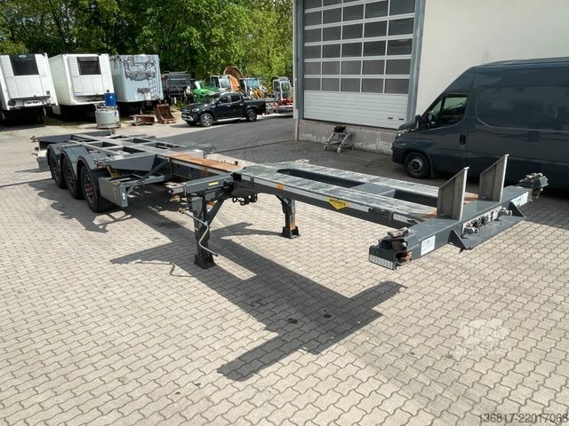 شبه مقطورة بهيكل قابل للتبديل BROSHUIS MFCC-HD Chassi ausziehbar 20/2x20/30/40/45/Tank
