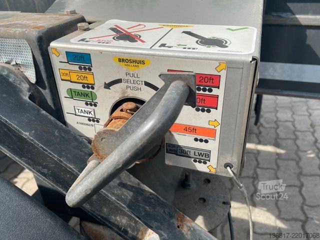 Växelflakssläp BROSHUIS MFCC-HD Chassi ausziehbar 20/2x20/30/40/45/Tank