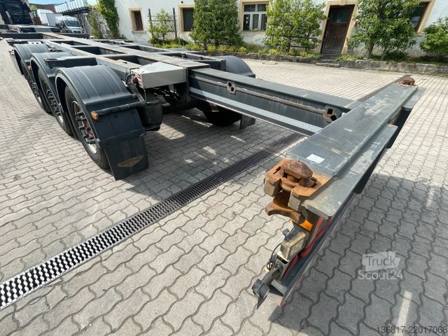 شبه مقطورة بهيكل قابل للتبديل BROSHUIS MFCC-HD Chassi ausziehbar 20/2x20/30/40/45/Tank