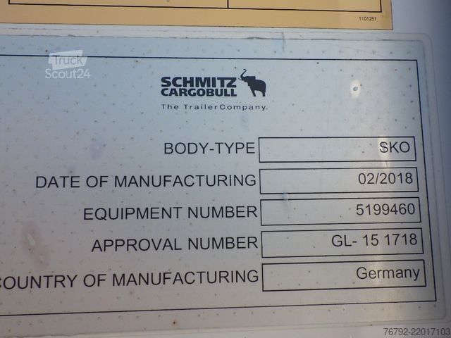 Chladený náves SCHMITZ CARGOBULL SKO 24/L FP45 Doppelst./Thermo-King/LBW/2133 Bh