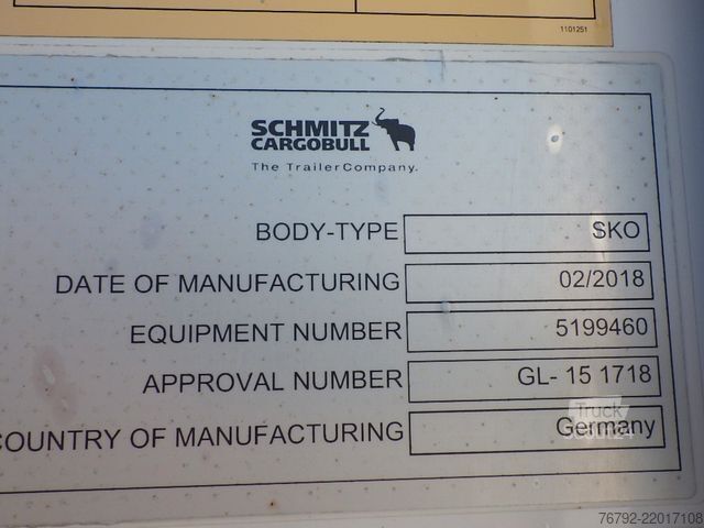 Hladilna polprikolica SCHMITZ CARGOBULL SKO 24/L FP45 Doppelst./Thermo-King/LBW/2133 Bh
