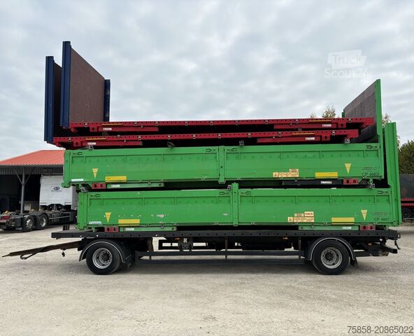 Swap body Krone Baustoff 7,45m Zurringe Bordwände Türen