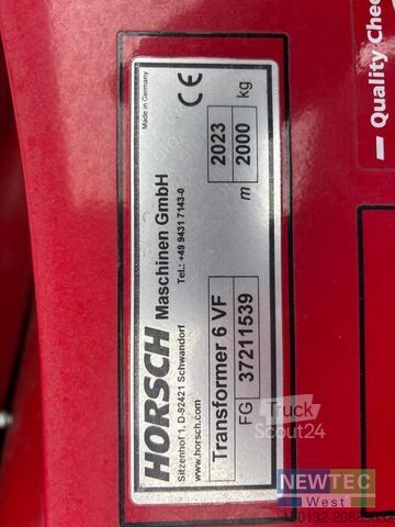 Technologie des soins infirmiers Horsch TRANSFORMER 6 VF