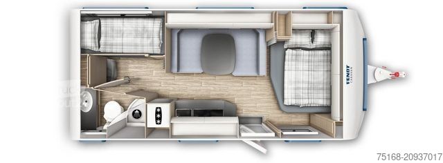 Caravana FENDT Apero 560 SKM Modell 2025 / 2000 kg / Ibiza