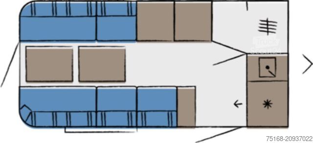 Husvagn HOBBY Beachy 420 Modell 2026 / 1200 kg