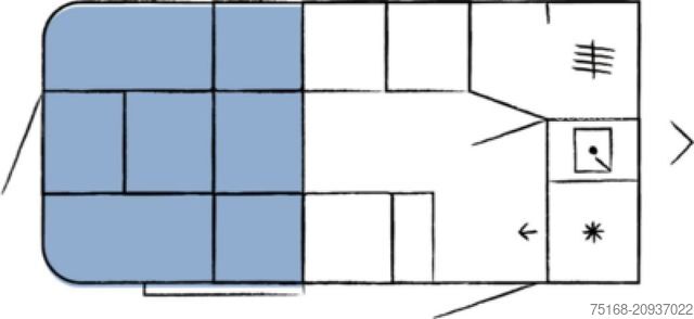 Husvagn HOBBY Beachy 420 Modell 2026 / 1200 kg