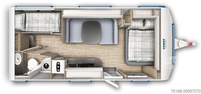 Caravana FENDT Bianco Activ 560 SKM Modell 2026 / 2000 kg / Sav