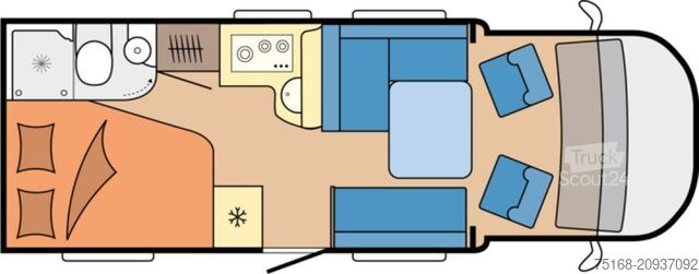 Halvintegrerad husbil HOBBY ONTOUR T 700 F Modell 2025
