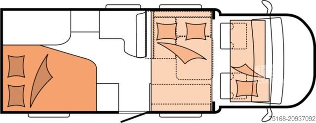Halvintegrerad husbil HOBBY ONTOUR T 700 F Modell 2025