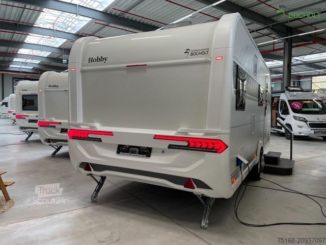 Wohnwagen HOBBY De Luxe 545 KMF Modell 2025 / 2000 kg Achse