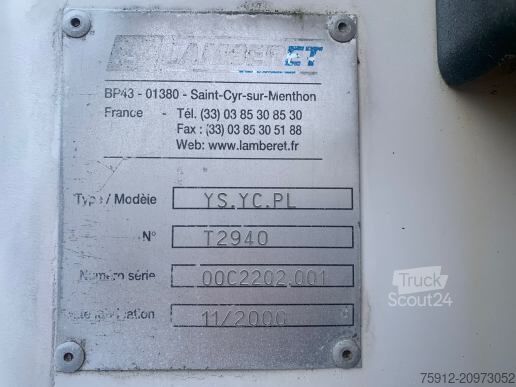 Transport réfrigéré/congélé Lamberet FRIDGE TRAILER - CARRIER VECTOR 1800MT