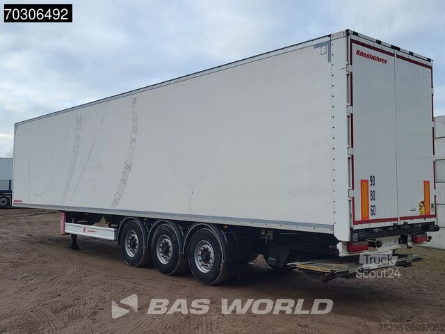 Gesloten bak Kässbohrer XS 3 axles Tailgate Lifting Axle