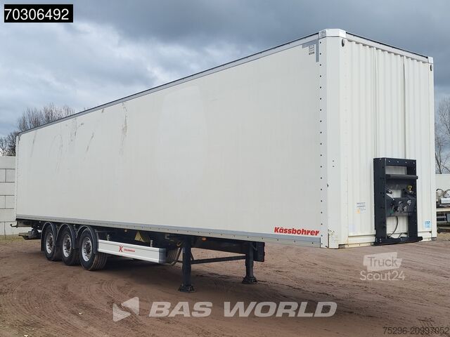 Gesloten bak Kässbohrer XS 3 axles Tailgate Lifting Axle