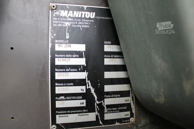 رافعة تلسكوبية MANITOU MRT 2540 Privilege ROTO - Nr.: 235