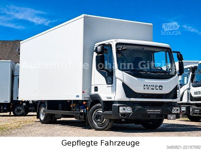 Furgons ar kasti IVECO EUROCARGO 75E21 Koffer/LBW Luftfeder 210 PS 7,5t
