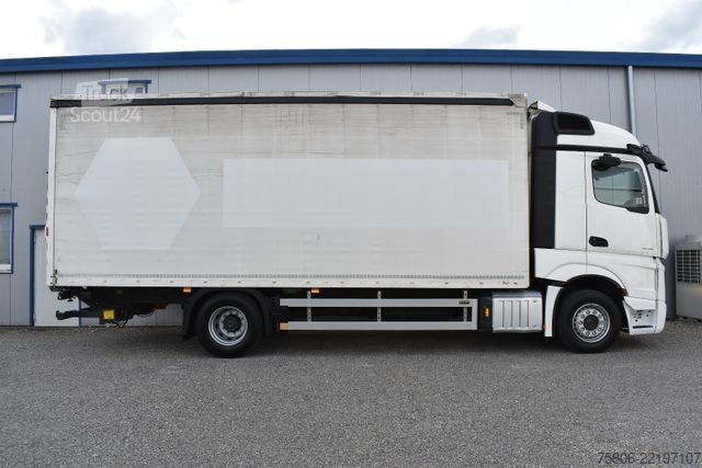 شاحنة بمسطحة ومشمع MERCEDES-BENZ Actros 1848 L E6 Retarder Edscha Curtain LBW