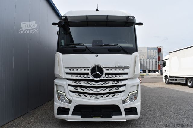 شاحنة بمسطحة ومشمع MERCEDES-BENZ Actros 1848 L E6 Retarder Edscha Curtain LBW