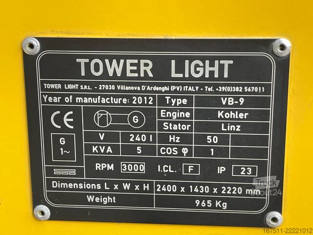 Valotorni Tower Light VB 9 LED