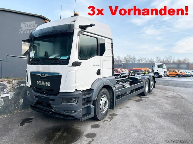 Haakarm vrachtwagen MAN TGS 26.480 6x2-4 BL CH TGS 26.480 6x2-4 BL CH, Lenk-/Lift, OptiView, LED, Navi, Motorabtrieb