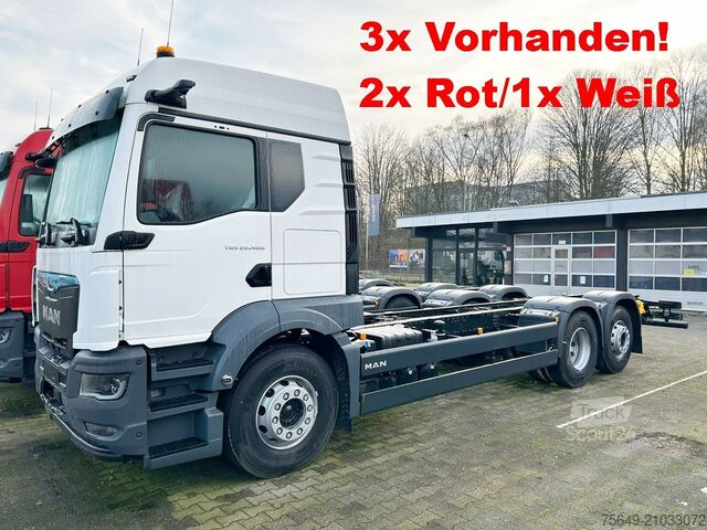 Lastbilchassi MAN TGS 26.480 6x2-4 BL CH TGS 26.480 6x2-4 BL CH, Lenk-/Lift, OptiView, LED, Navi, Motorabtrieb