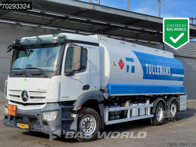 Brandstoftankwagen Mercedes Antos 2836 6X2 NL-Truck 24000 LTR Lift-Steering...