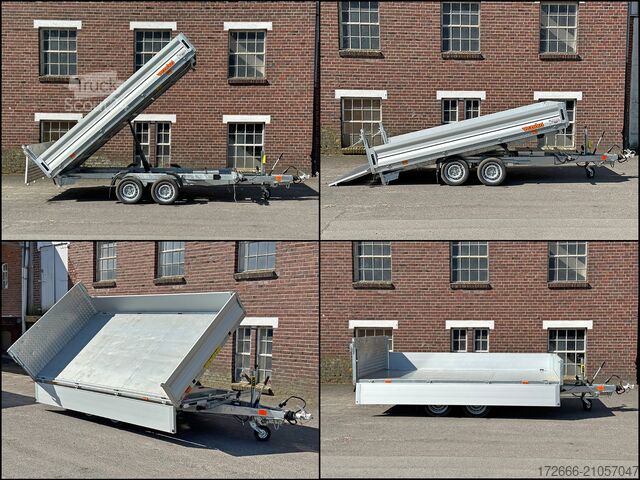 Benne basculante trilatérale Vezeko JUKI 35.3 | STAHLBLECHBODEN 350X185X35CM 3500KG MULTIDREISEITENKIPPER