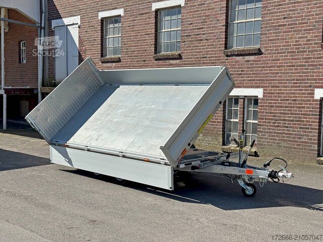 Benne basculante trilatérale Vezeko JUKI 35.3 | STAHLBLECHBODEN 350X185X35CM 3500KG MULTIDREISEITENKIPPER