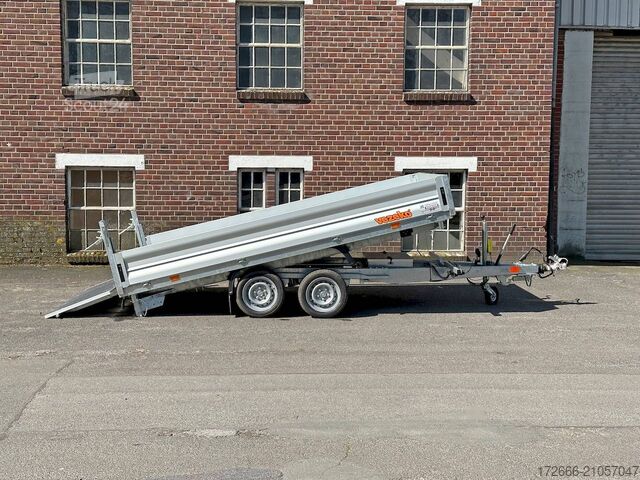 Benne basculante trilatérale Vezeko JUKI 35.3 | STAHLBLECHBODEN 350X185X35CM 3500KG MULTIDREISEITENKIPPER