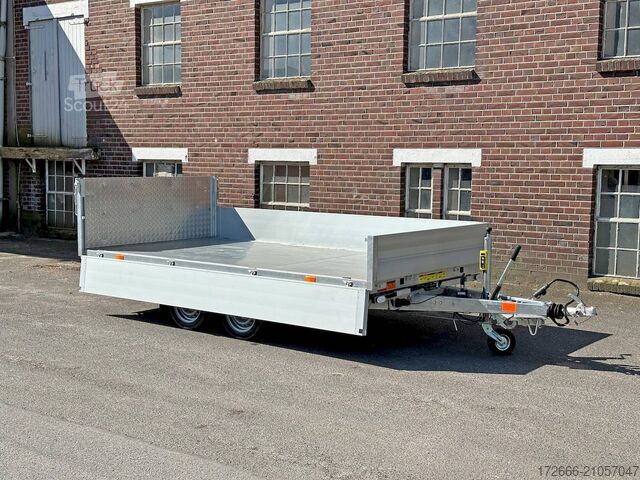 Benne basculante trilatérale Vezeko JUKI 35.3 | STAHLBLECHBODEN 350X185X35CM 3500KG MULTIDREISEITENKIPPER