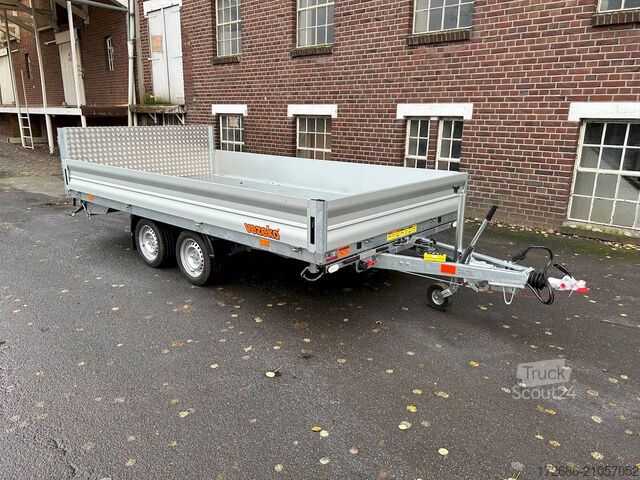 Driezijdige kipper Vezeko JUKI 35.4 | STAHLBLECHBODEN 400X210X35CM 3500KG MULTIDREISEITENKIPPER