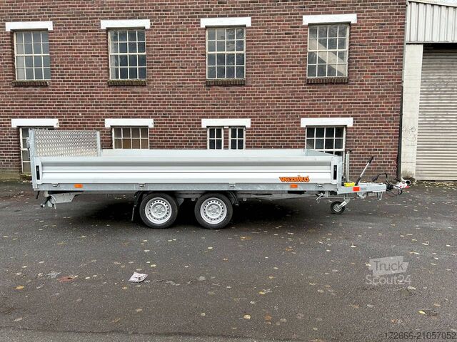 Driezijdige kipper Vezeko JUKI 35.4 | STAHLBLECHBODEN 400X210X35CM 3500KG MULTIDREISEITENKIPPER