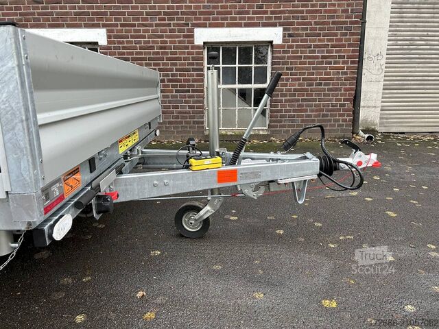 Driezijdige kipper Vezeko JUKI 35.4 | STAHLBLECHBODEN 400X210X35CM 3500KG MULTIDREISEITENKIPPER